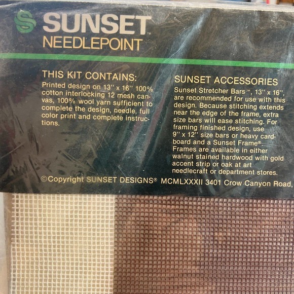 New Needlepoint Sunset Kit Special Moment Mother & Child Kit Number 6550 - Picture 6 of 7